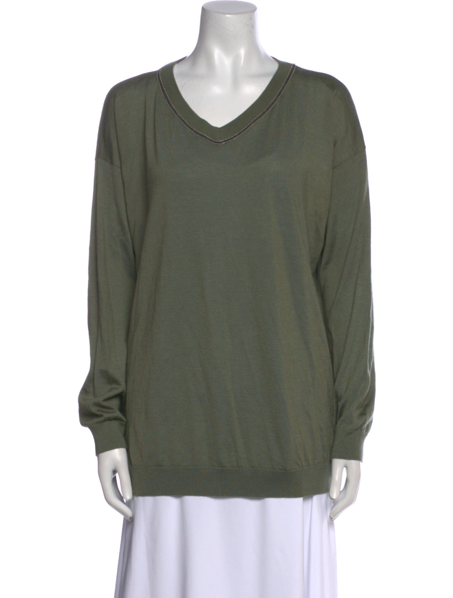 Brunello Cucinelli Cashmere V-Neck Sweater