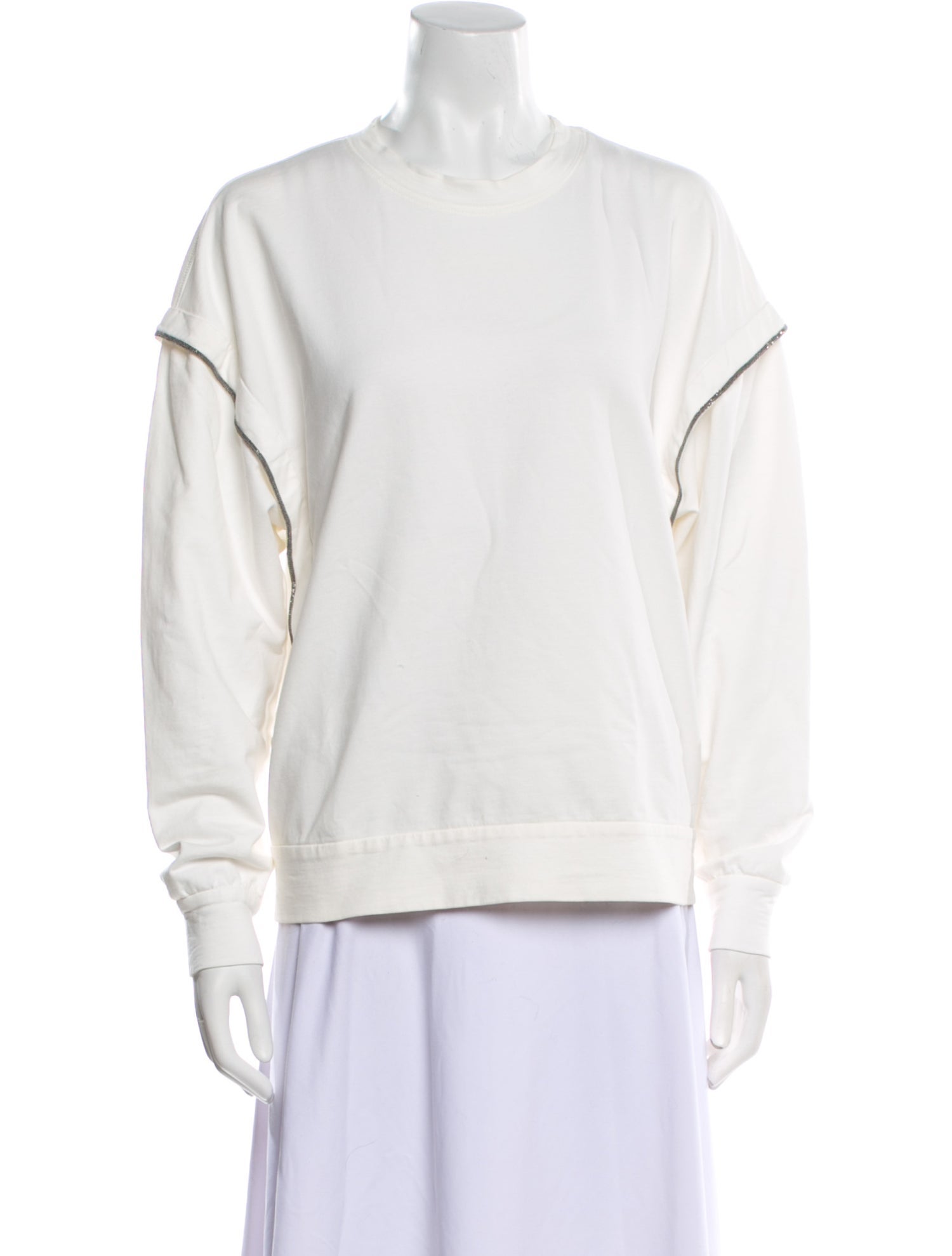 Brunello Cucinelli Crew Neck Long Sleeve Sweatshirt