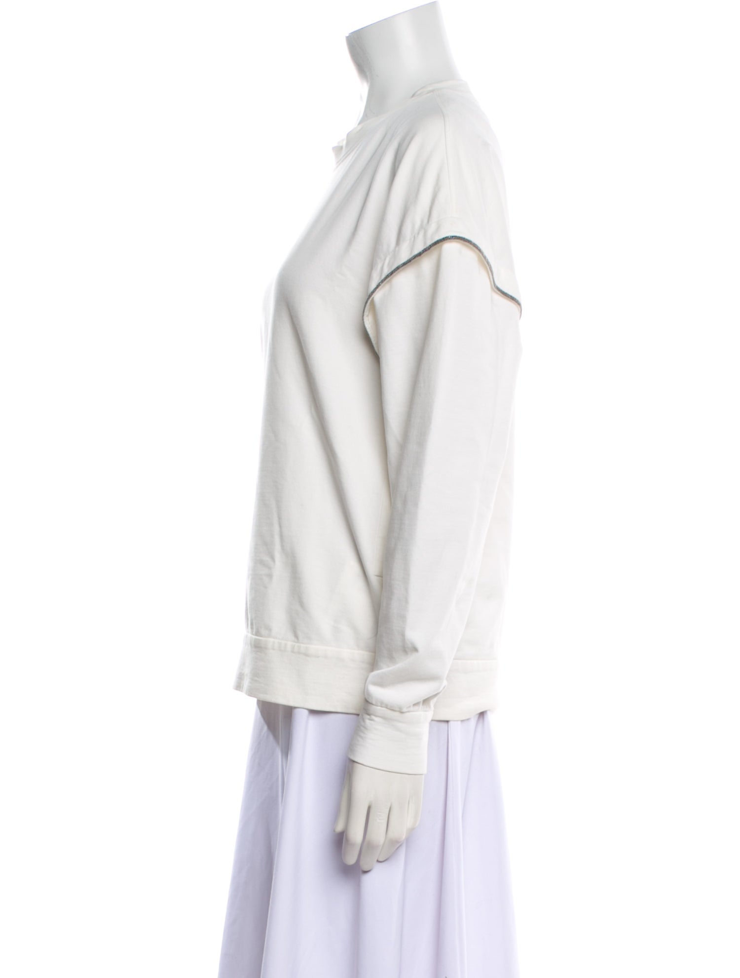 Brunello Cucinelli Crew Neck Long Sleeve Sweatshirt