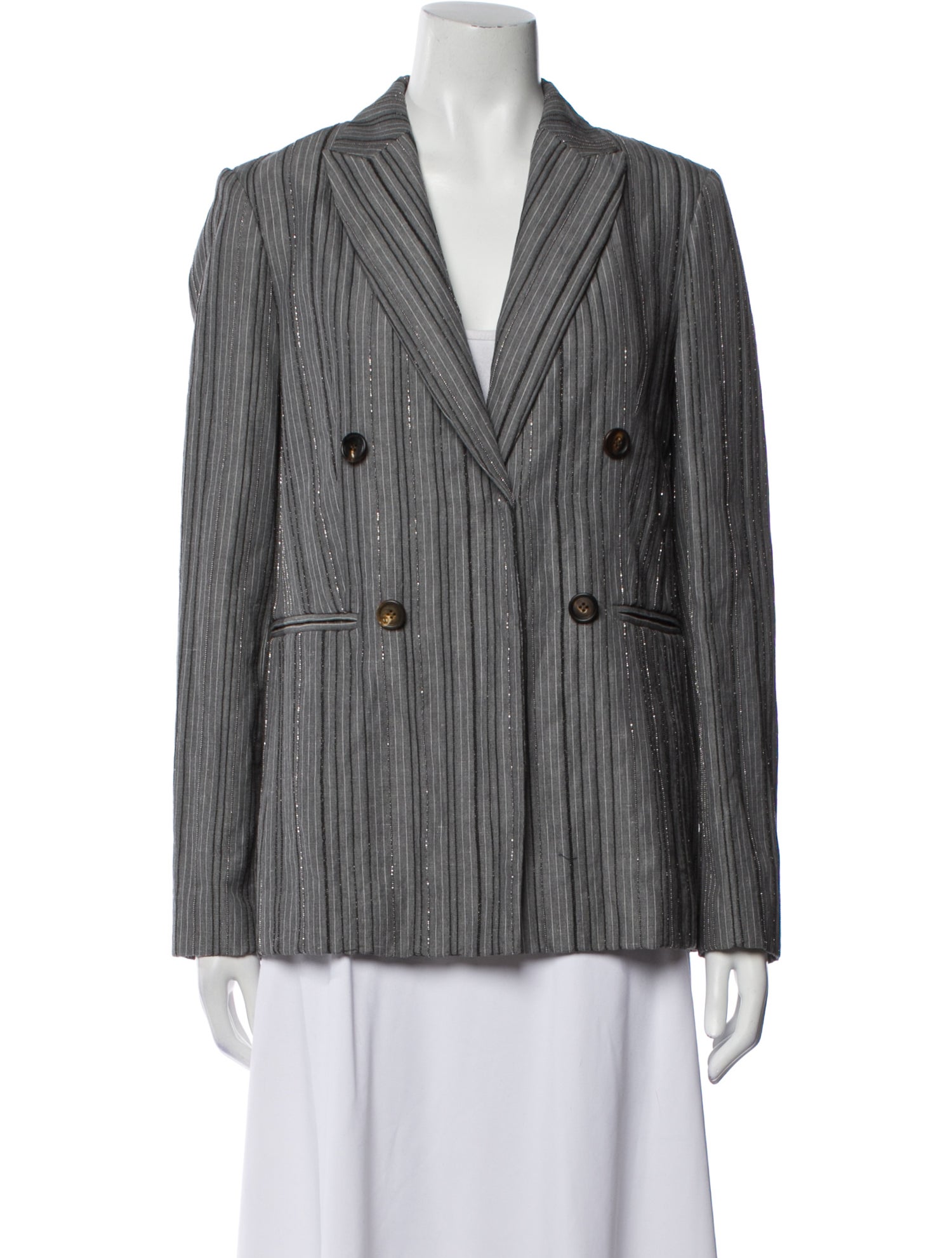 Brunello Cucinelli Striped Blazer w/ Tags