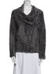 Brunello Cucinelli Silk Faux Fur Jacket
