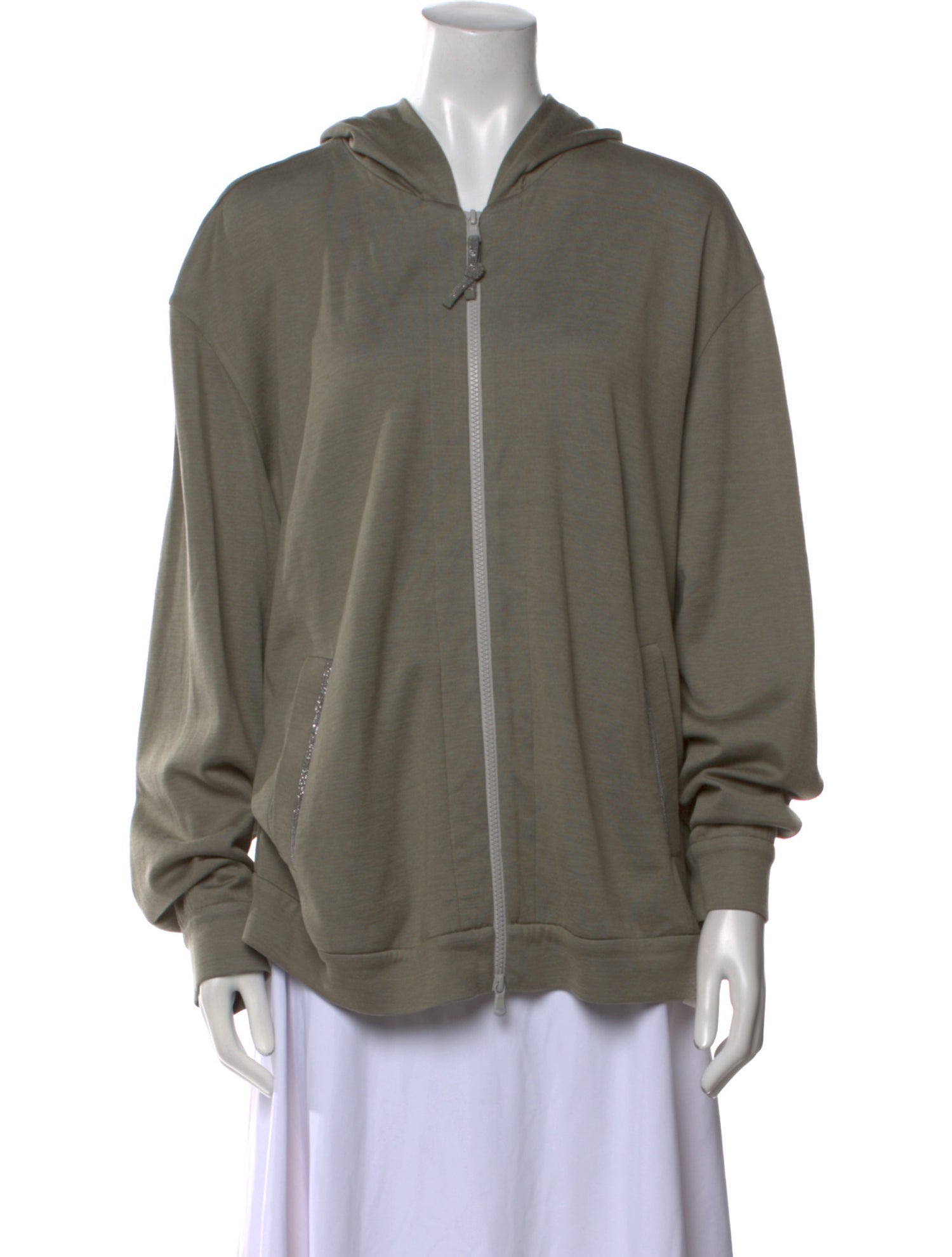 Brunello Cucinelli V-Neck Long Sleeve Sweatshirt