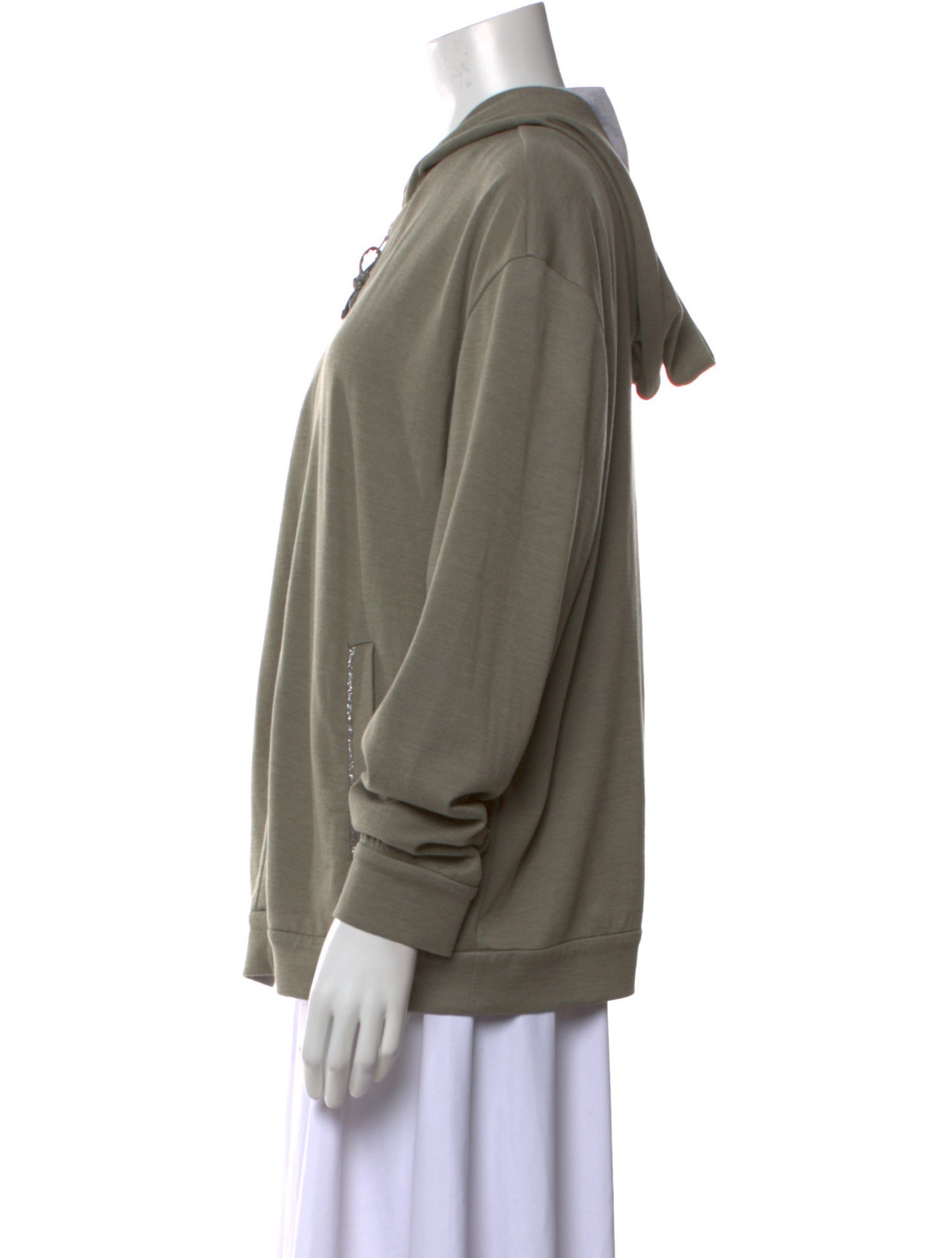 Brunello Cucinelli V-Neck Long Sleeve Sweatshirt