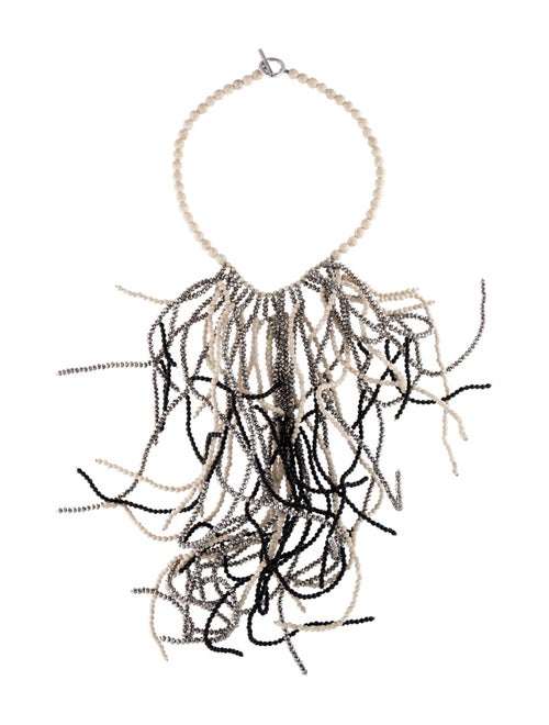 Brunello Cucinelli Beaded Branch Choker Necklace
