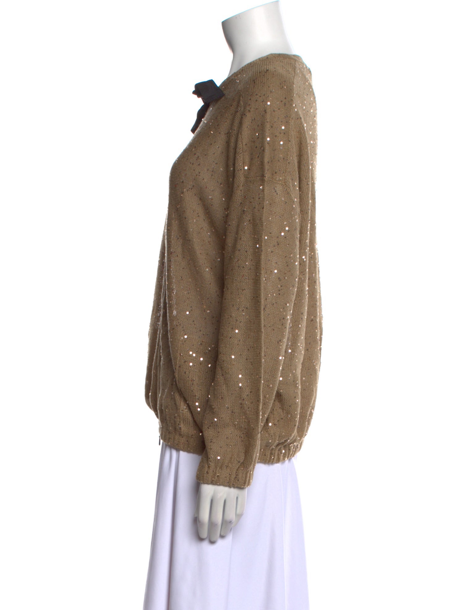 Brunello Cucinelli Linen Crew Neck Sweater