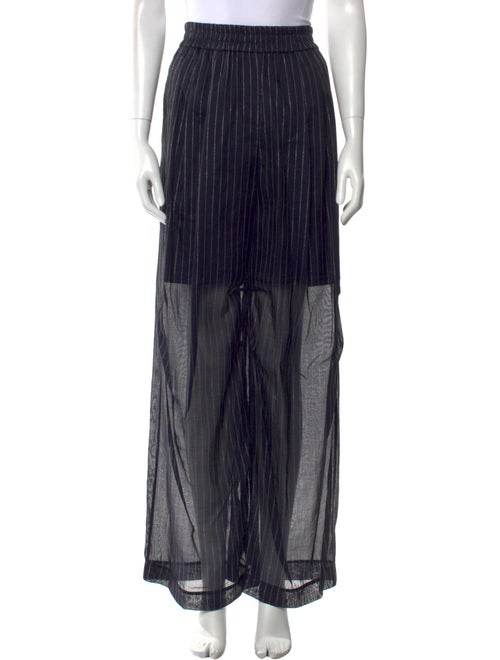 Brunello Cucinelli Striped Wide Leg Pants