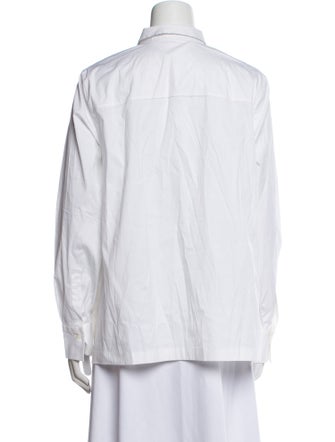 Brunello Cucinelli Long Sleeve Button-Up Top