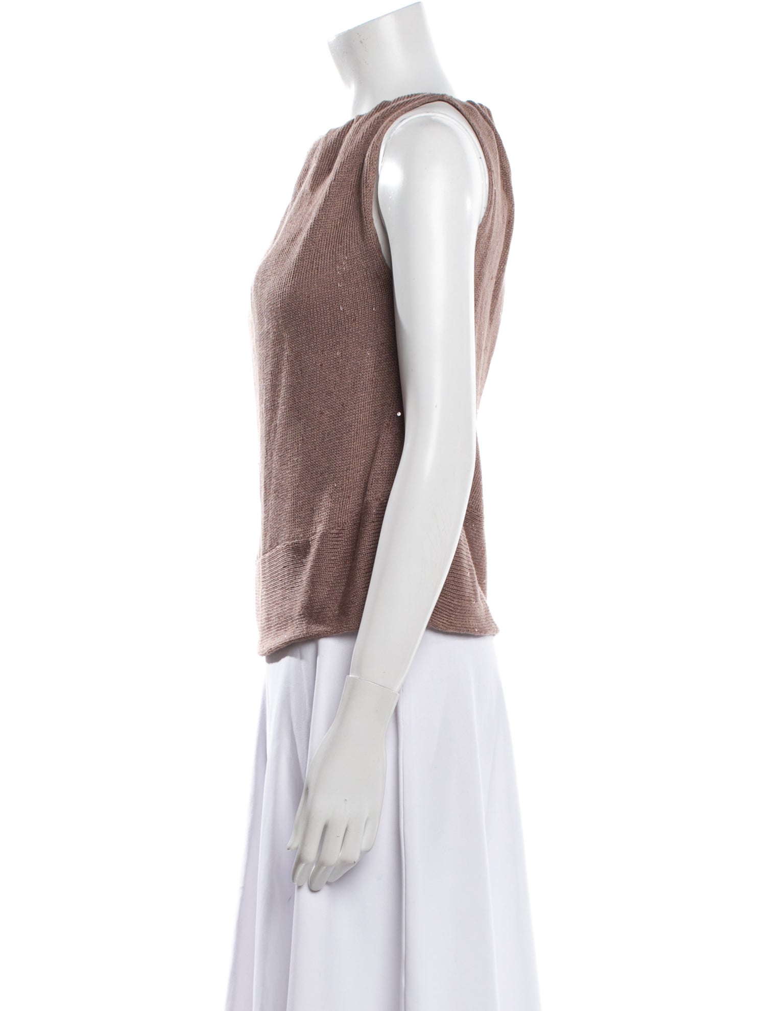 Brunello Cucinelli Silk Crew Neck Sweater