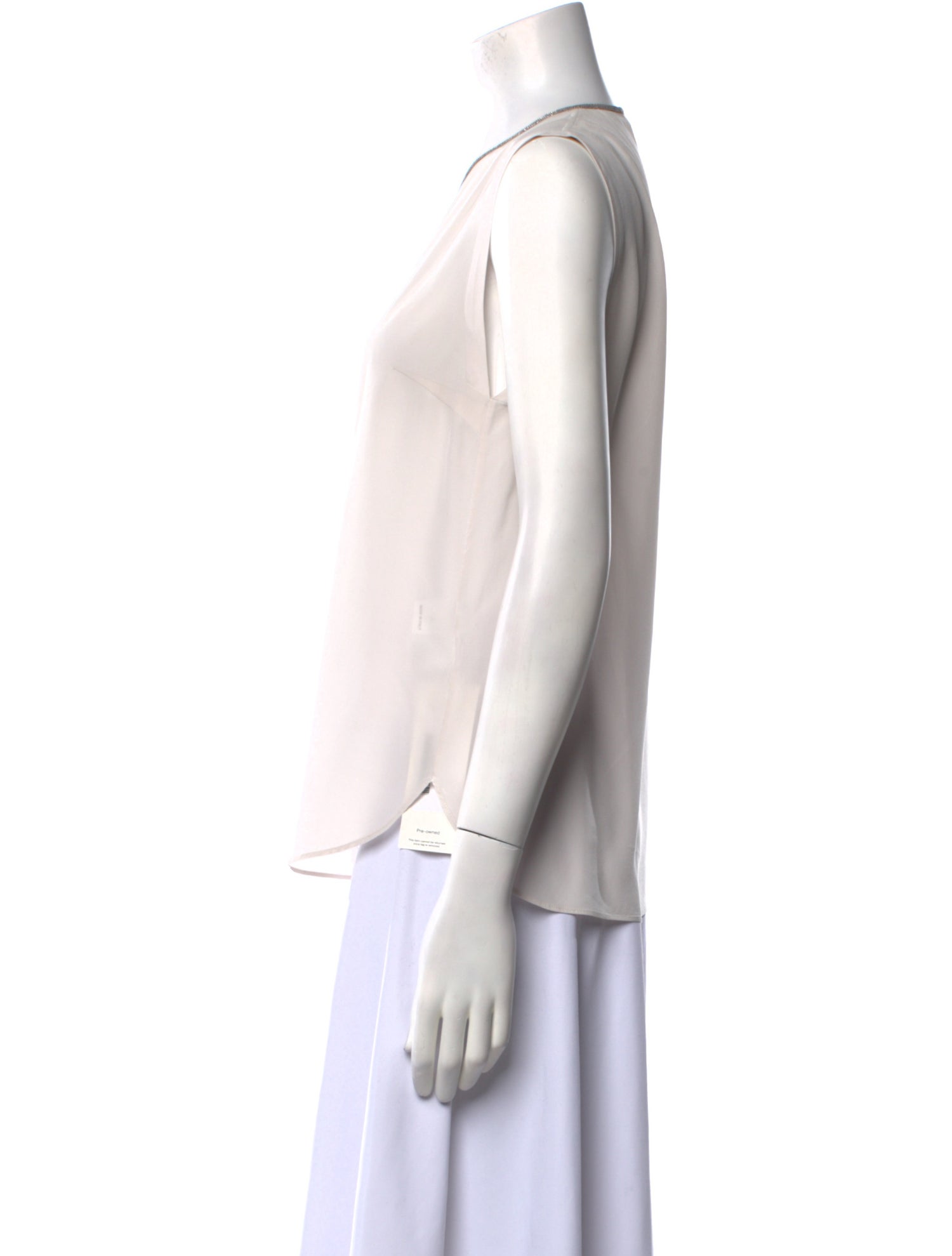 Brunello Cucinelli Silk V-Neck Blouse
