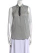 Brunello Cucinelli Silk Striped Button-Up Top