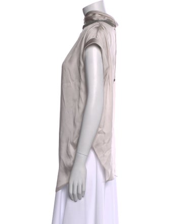 Brunello Cucinelli Silk Mock Neck Tunic