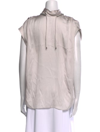 Brunello Cucinelli Silk Mock Neck Tunic