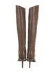 Brunello Cucinelli Leather Beaded Accents Riding Boots