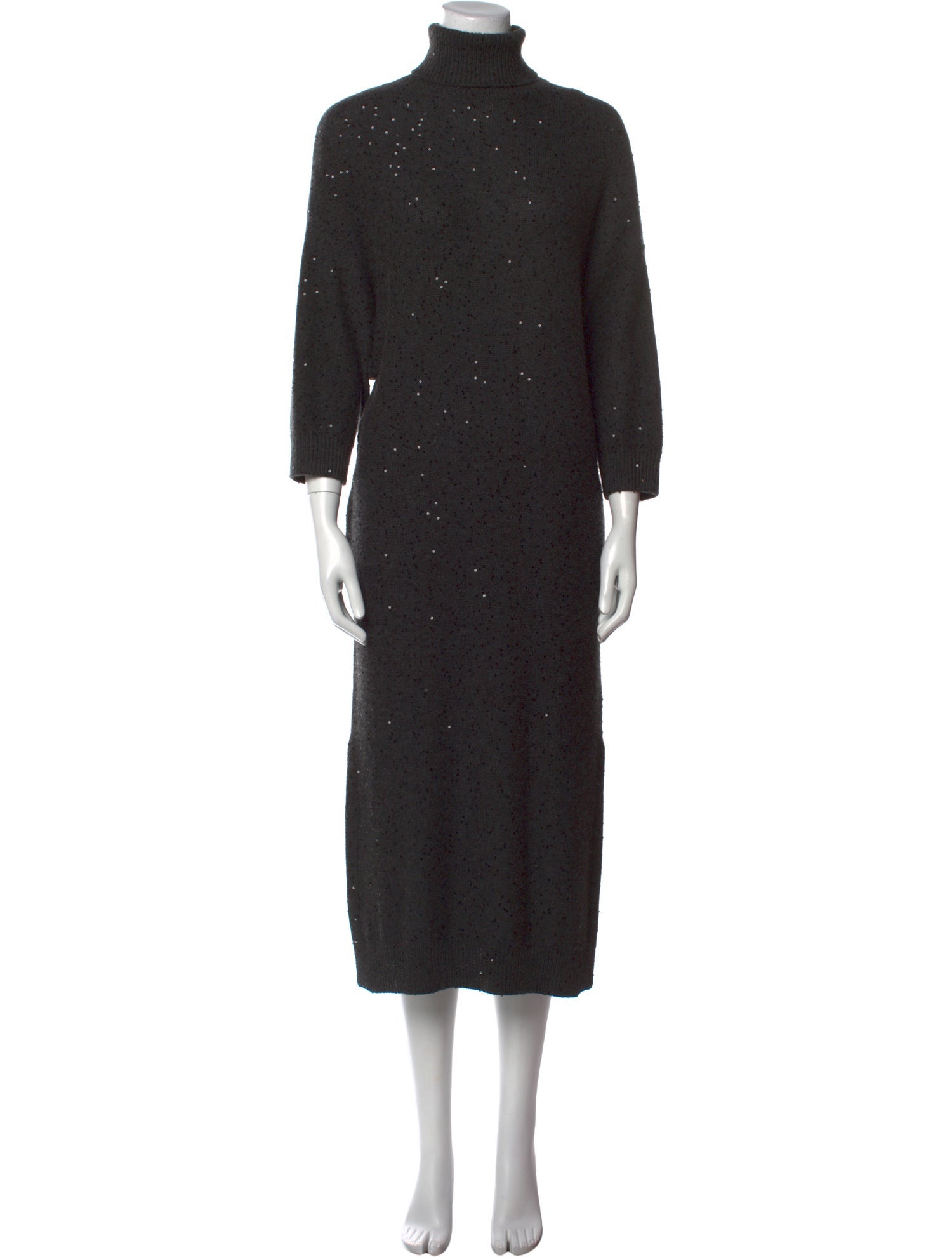 Brunello Cucinelli Cashmere Midi Length Dress