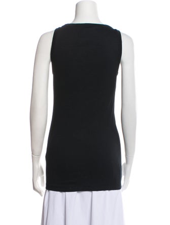 Brunello Cucinelli Scoop Neck Sleeveless Top
