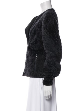 Brunello Cucinelli Shearling Faux Fur Jacket
