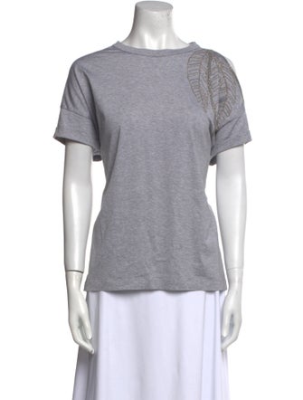 Brunello Cucinelli Scoop Neck Short Sleeve T-Shirt
