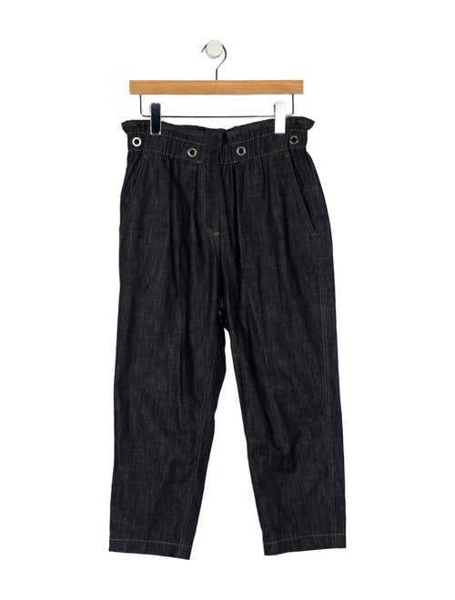 Brunello Cucinelli High-Rise Straight Leg Jeans