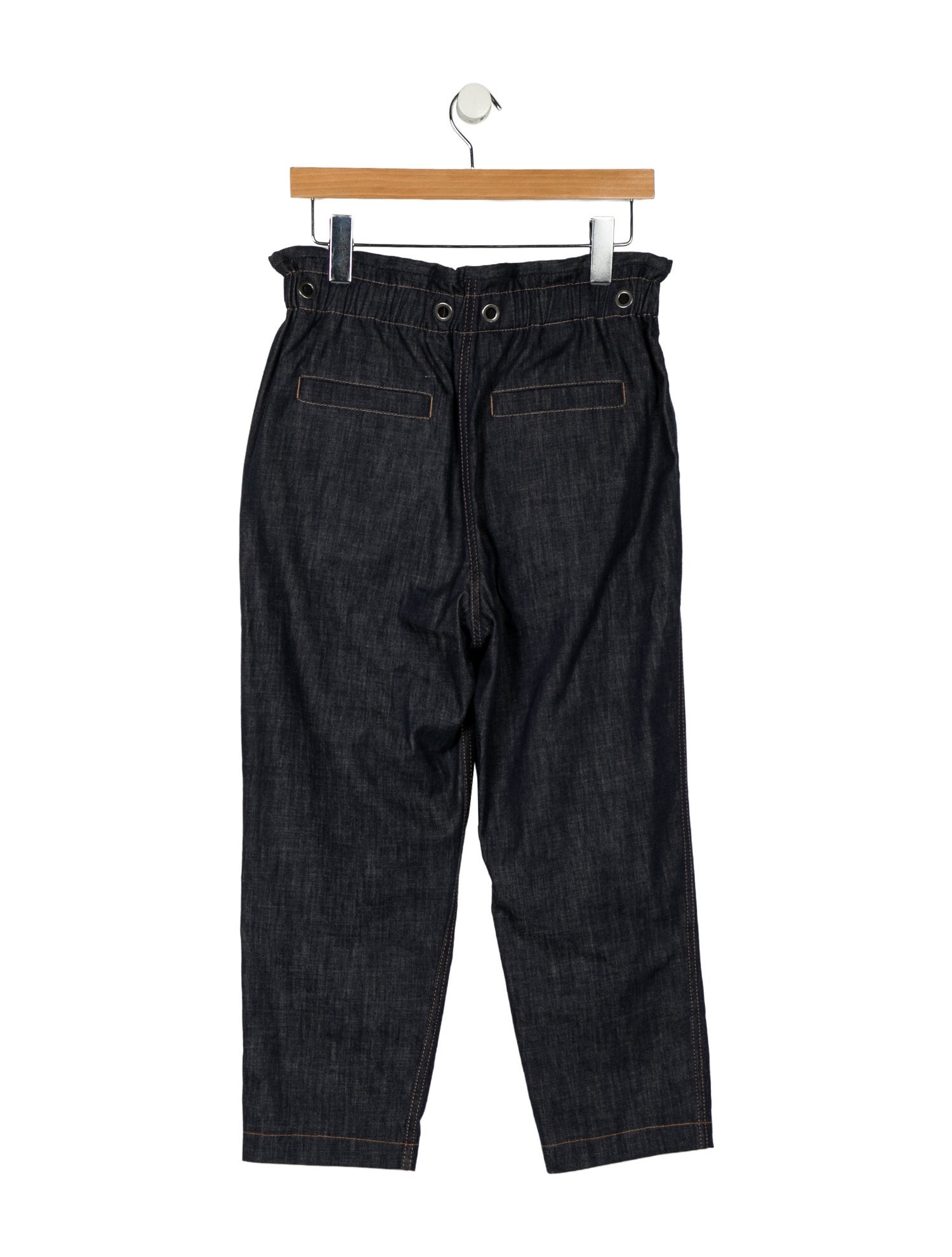 Brunello Cucinelli High-Rise Straight Leg Jeans