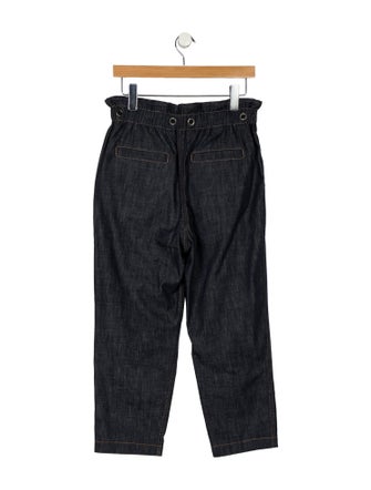 Brunello Cucinelli High-Rise Straight Leg Jeans