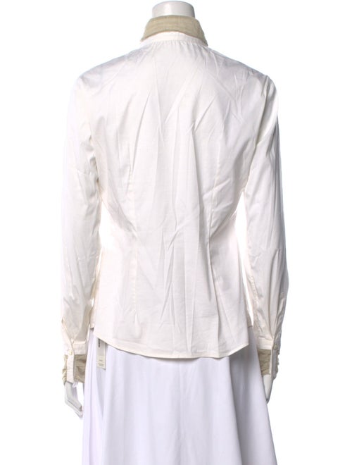 Brunello Cucinelli Long Sleeve Button-Up Top
