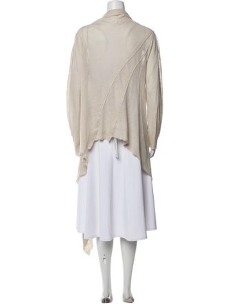 Brunello Cucinelli Silk Open Front Sweater