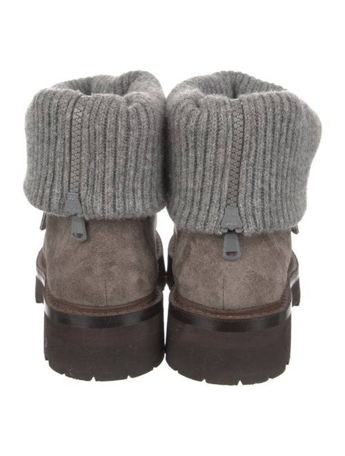 Brunello Cucinelli Suede Combat Boots