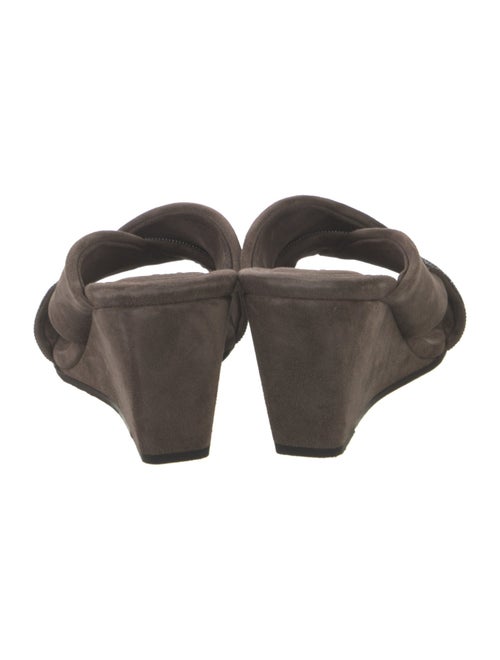 Brunello Cucinelli Monili Suede Slides