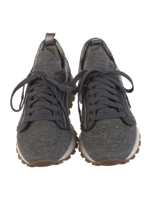 Brunello Cucinelli Monili Beaded Accents Athletic Sneakers