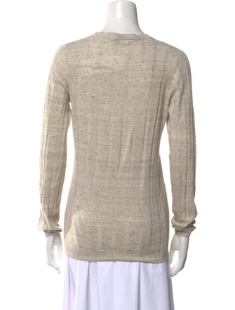 Brunello Cucinelli Linen Crew Neck Sweater