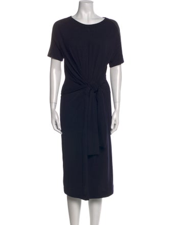 Brunello Cucinelli Virgin Wool Midi Length Dress