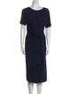 Brunello Cucinelli Virgin Wool Midi Length Dress