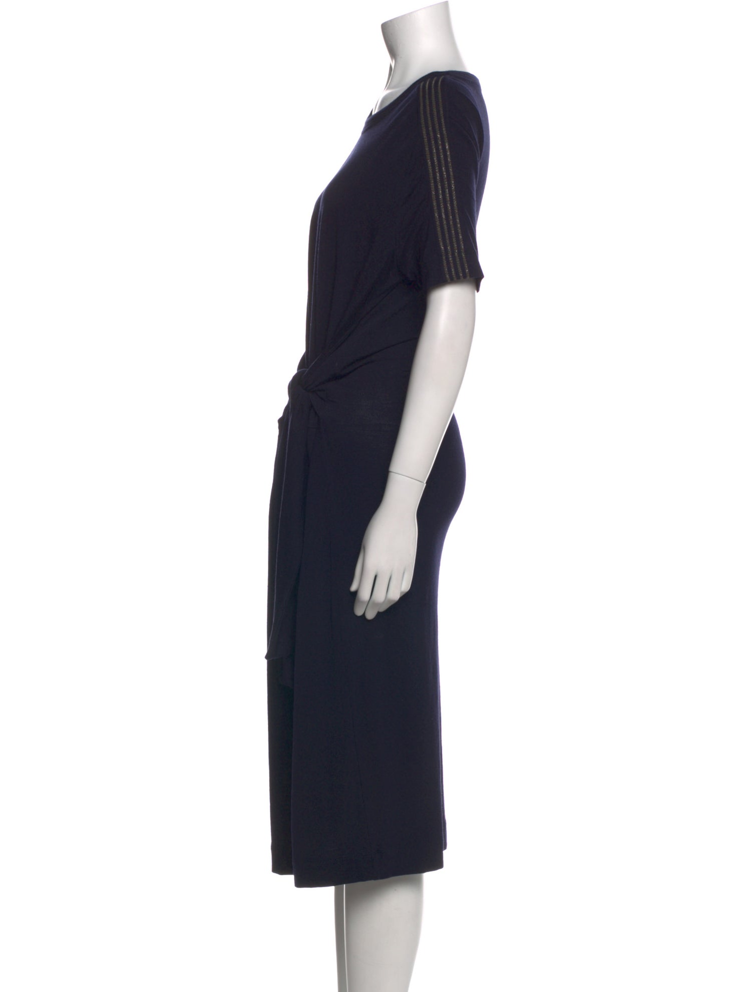 Brunello Cucinelli Virgin Wool Midi Length Dress