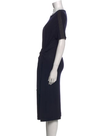 Brunello Cucinelli Virgin Wool Midi Length Dress
