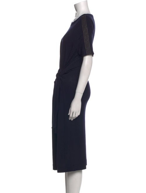 Brunello Cucinelli Virgin Wool Midi Length Dress