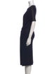 Brunello Cucinelli Virgin Wool Midi Length Dress