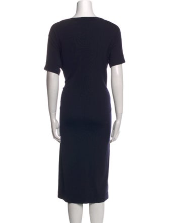 Brunello Cucinelli Virgin Wool Midi Length Dress