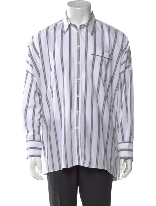 Brunello Cucinelli Striped Long Sleeve Shirt