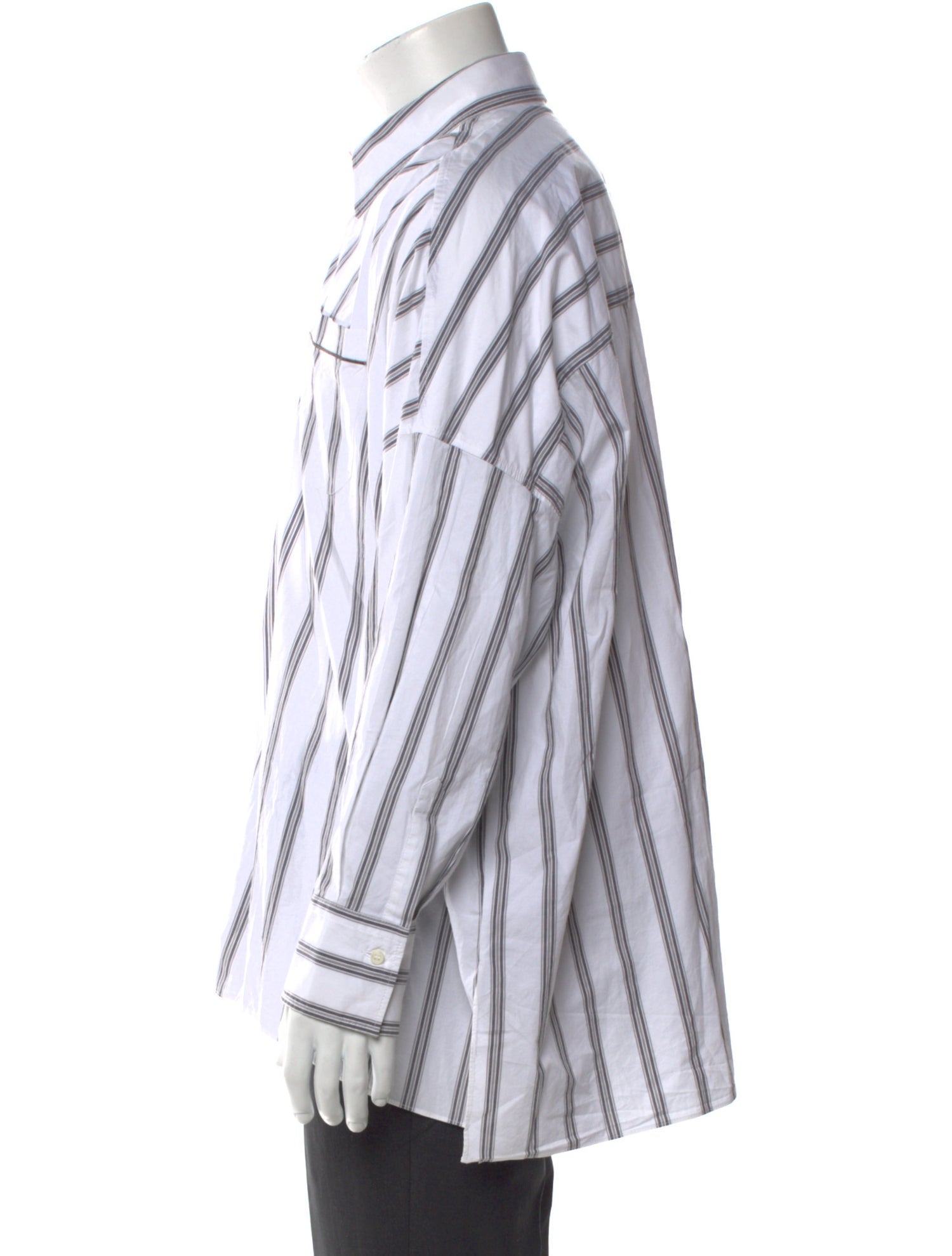 Brunello Cucinelli Striped Long Sleeve Shirt