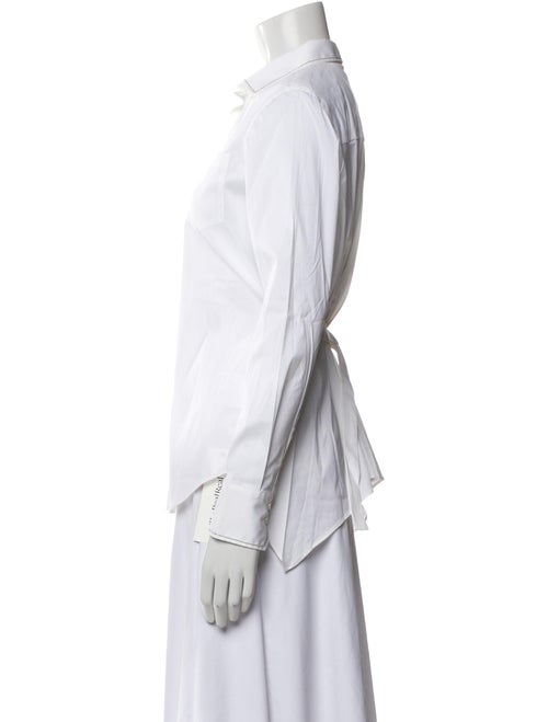 Brunello Cucinelli Long Sleeve Button-Up Top