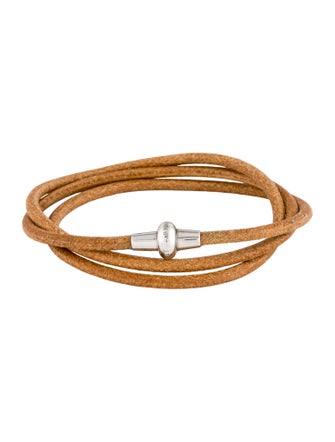 Brunello Cucinelli Leather Wrap Bracelet