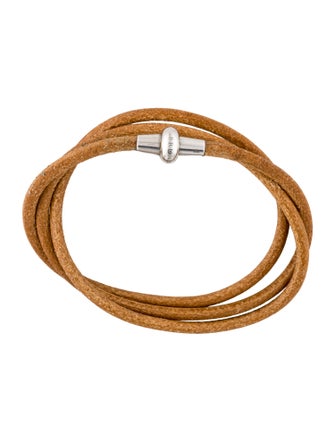 Brunello Cucinelli Leather Wrap Bracelet