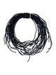 Brunello Cucinelli Leather Beaded Choker Necklace