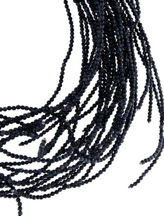 Brunello Cucinelli Leather Beaded Choker Necklace