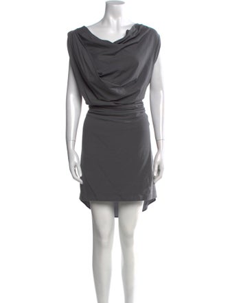 Brunello Cucinelli Cowl Neck Mini Dress