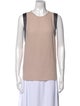 Brunello Cucinelli Silk Scoop Neck Top