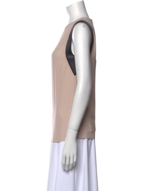 Brunello Cucinelli Silk Scoop Neck Top