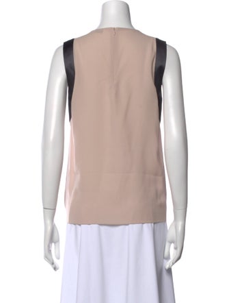 Brunello Cucinelli Silk Scoop Neck Top