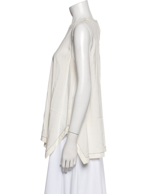 Brunello Cucinelli Crew Neck Sleeveless Top