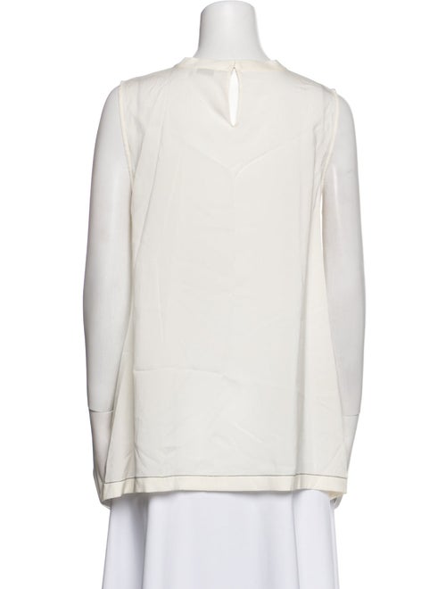 Brunello Cucinelli Crew Neck Sleeveless Top